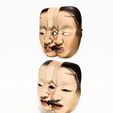0003.jpg Japanese Dual Noh Mask toy