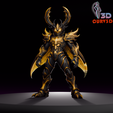 1.png LIGHTNING BEETLE WARRIOR MINIATURE – MECHA INSECT CYBORG STL FOR 3D PRINTING