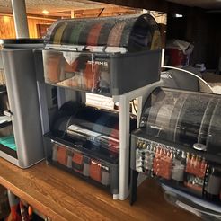 Bambu AMS Colour 2 ярусная стойка (для 2 блоков AMS 1 вверху 1 внизу)