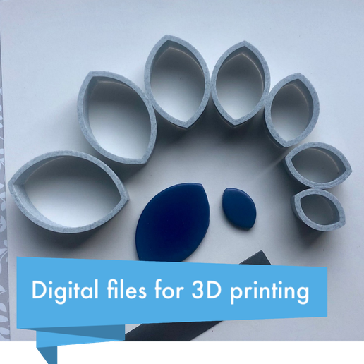 Cat's eye cutter set - made for polymer clay - 3D model önizlemesi