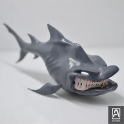 PAO IE Archivo STL Tiburón comic・Diseño imprimible en 3D para descargar, Acrinel