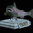 Rainbow-trout-trophy-open-mouth-1-3.png fish rainbow trout / Oncorhynchus mykiss trophy statue detailed texture for 3d printing