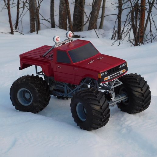 Fully printable Monster Truck 3D model