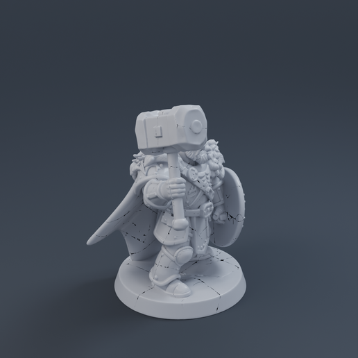 Fantasy Knight II 3D printable STL miniature