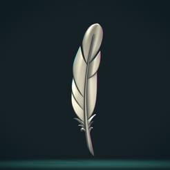 Feather-01.png 3D file Feather・3D printer model to download, Skazok