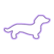 S037_d4_10.stl Cookie cutter, Dog, dogery, Dachshund, shape, dog shape, baking, tools, molds, dogs, cookiecutter, dog shape, more sizes