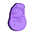 Snowman B.stl Snowman - MOLD BATH BOMB, SOLID SHAMPOO