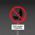 genderinequality.jpg Archivo STL gratis desigualdad de género - una escultura para hacer amigos, rápido・Objeto para impresora 3D para descargar