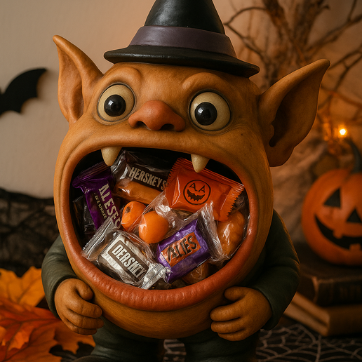 🎃 Halloween Goblin Candy Bowl – 3D Printable Trick or Treat