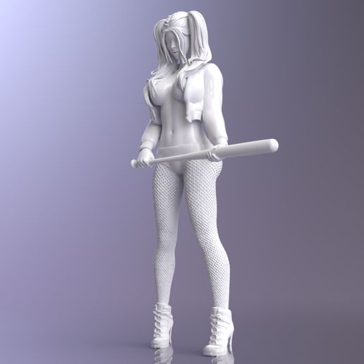 Télécharger fichier STL Harley Quinn seminue • Plan à imprimer en 3D