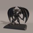 Render1.1.png YU GI OH Red Eyes Black Dragon 3D Print Miniature Figure 3D print model