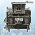 5.jpg Medieval stone and wood building with large covered terrace and overhanging room (20) - Medieval Gothic Feudal Old Archaic Saga 28mm 15mm RPG
