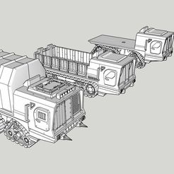 All-variations-1.jpg Large Utility Truck 3D print model
