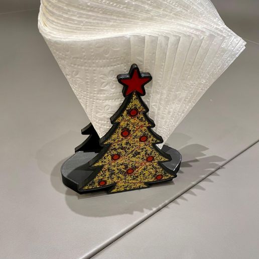 51.jpeg ✨ Shimmering Christmas Tree / Napkin Holder – Halogenic Smooth Plate Magic! 🎄✨