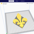 Sans titre.png Fichier STL gratuit Fleur de lys・Plan pour impression 3D à télécharger