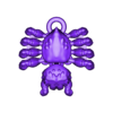 Jmp_spider_keychain_noeyes.stl Articulated Jumping Spider Keychain Version