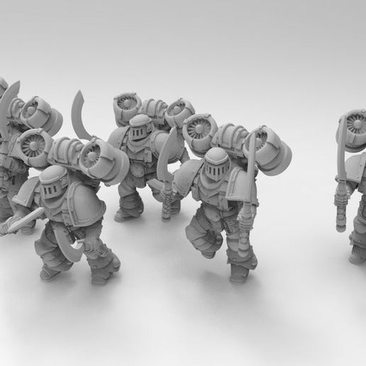 1KSons Occult Blade Cabal / Tzaangors Proxies 3D model
