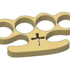 cross-brass-knuckle.jpg STL file Cross Brass Knuckle・3D printable model to download