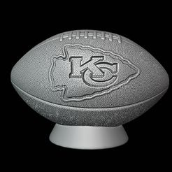 20230226_171220.jpg Fichier 3D Ballon de football +Base Kansas City Chiefs・Design à télécharger et à imprimer en 3D