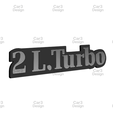 3.png RENAULT 21 2L TURBO REAR EMBLEM ANAGRAM LOGO BADGE [ 77 00 809 337 ]
