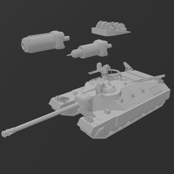 1.png Free STL file T95 GMC/T28 Super Heavy Tank for Dust Warfare 1947・3D printing template to download
