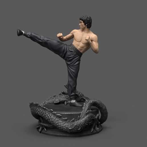 Bruce Lee Statue 3D model