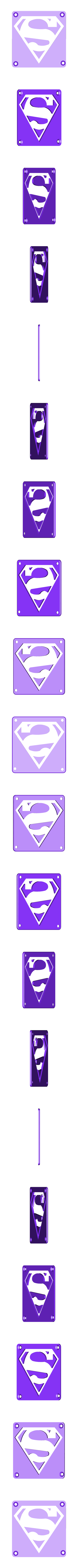 SuperMan_Plate.STL SUPERMAN LED Light/Nightlight
