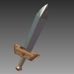 95e86d1221e5c0b6b98abe2fd7a885ea_display_large.jpg Free STL file Kokiri Sword - Ocarina of Time・3D print design to download