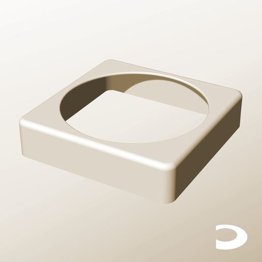 ATC96-26-00.jpg ATC96-26 Wastebin Collar for Modular Stacking Storage Boxes | Printable Objects - Infinite Containers | stl file for 3d printing