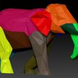 ele-07.jpg Elephant Digital plan for DIY metal welding a low poly 3d model