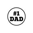 1-DAD.png Super Complete Set for Father's Day 12 Cookie Cutters + topper and marker roller - Super Complete Set for Father's Day Cookie Cutters + topper and marker roller