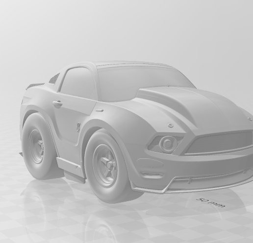mustang tooned 3D model