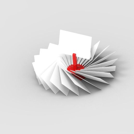 Business card displays. 3D model