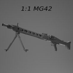 afbeelding_2023-06-05_123425711.png Fichier OBJ Affichage grandeur nature de la MG42 à l'échelle 1:1.・Objet imprimable en 3D à télécharger