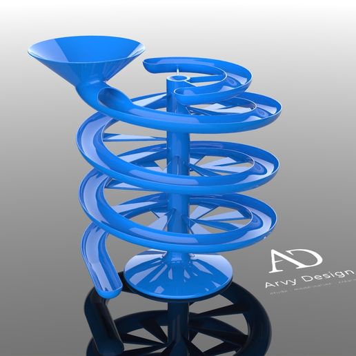 Toboggan-à-billes-bleu.jpg Ball slide - Ball slide