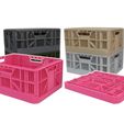 cRATE_tHUIMB3_2.jpg Fichier STL gratuit Caisse pliable miniature・Modèle à télécharger et à imprimer en 3D