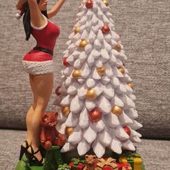 Santa girl 3D print model Free