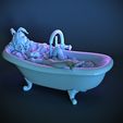 Salma_low.jpg bunny-girl Salma relaxing in the bath divided into parts