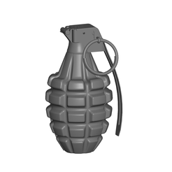 1.png OBJ file Grenade・3D printable model to download