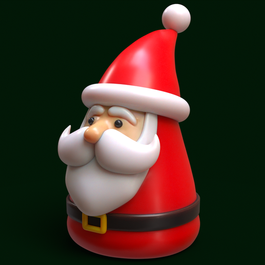 Santa-christmas-gift-decor-sculpture-fun-funny-cute-holiday-8.png Papá Noel - Bonita decoración navideña