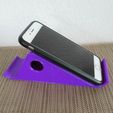 hasta-schub001.jpg Cell phone stand with two angles and drawer on one side