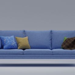 blue1.jpg Zanotta William Three-seat sofa