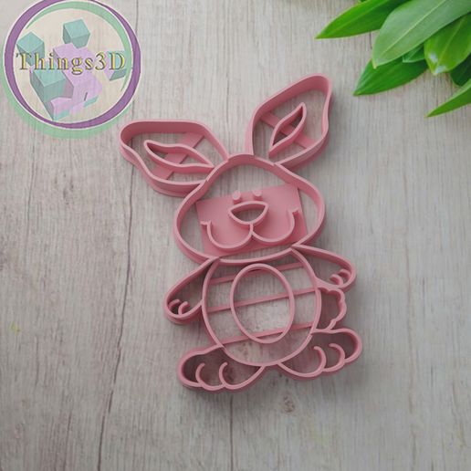 Rabbit cookie cutter - 3D model önizlemesi