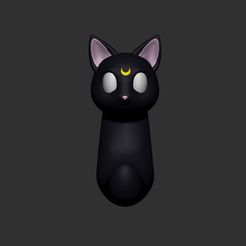 suporte.jpg STL file Cat wall headphone stand・Template to download and 3D print
