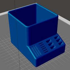 PencilHolderDH3D.png STL file DESK ORGANIZER PENCIL HOLDER USB・Model to download and 3D print