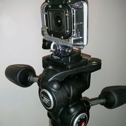 IMG_20140110_213447_display_large.jpg Free STL file Manfrotto RC2 quick release - GoPro Hero 3 adapter・3D printable model to download
