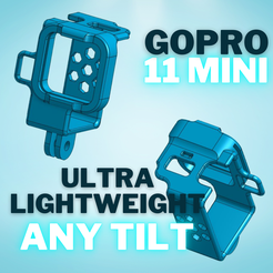 lightweight-gopro-11-mini.png GOPRO HERO 11 MINI MOUNT ANY TILT ULTRA LIGHTWEIGHT