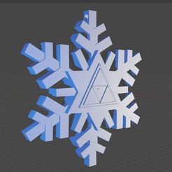 Screenshot_20.jpg STL file Christmas Flake The Legend of Zelda triforce・3D printer design to download
