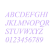 Uppercase_Italic.stl TIMES NEW ROMAN - 3D LETTERS, NUMBERS AND SYMBOLS