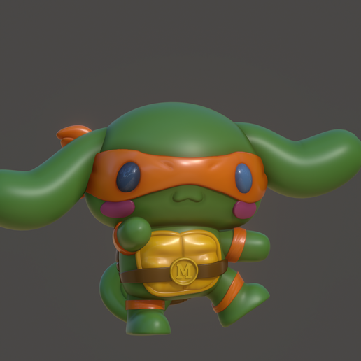 👋 HELLO KITTY X NINJA TURTLES CINNAMOROLL TNMT FAN ART (2 parts)・ STL ...